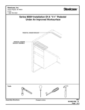 Steelcase 9000 Series Installation Instructions Manual