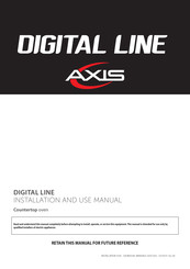 Axis DIGITAL LINE L06DUS Installation And Use Manual