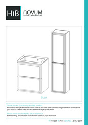 Hib Novum Duet Fitting Instructions