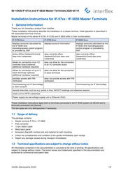 Interflex IF-57 Series Installation Instructions Manual