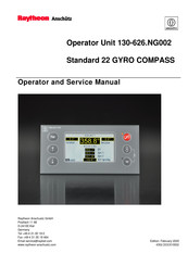 Raytheon Anschütz Standard 22 GYRO COMPASS Operator's And Service Manual