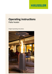 HAUSSLER Patio heater Operating Instructions Manual