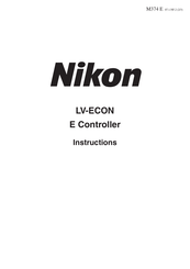 Nikon LV-ECON Instructions Manual