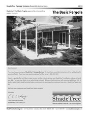 ShadeTree Vinyl Basic Pergola Assembly Instructions Manual