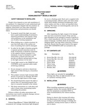 Federal Signal Corporation SIGNALMASTER SMLED2F Instruction Sheet