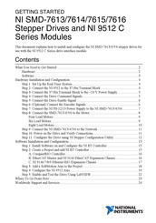 National Instruments NI 9512 C Series Getting Started
