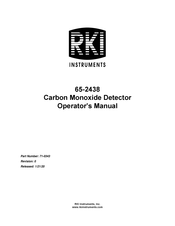 RKI Instruments 65-2438 Operator's Manual