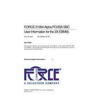 Force 3X-EBM65 User Information