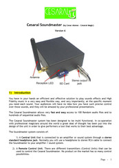 Cesaral Soundmaster User Manual