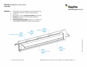 Saylite TXF-ISS Installation Instructions Manual