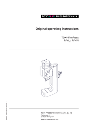 TOX PRESSOTECHNIK FinePress PFHL Original Operating Instructions
