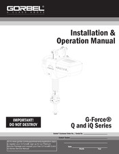 Gorbel G Force Q Series Manuals Manualslib