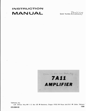 Tektronix 7A11 Instruction Manual