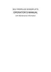 Dingli JCPT0307 Operators Manual With Maintenance Information