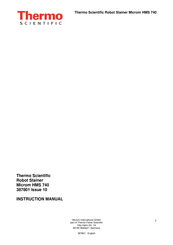 Thermo Scientific Microm HMS 740 Instruction Manual