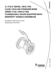 Metso 7150 Installation Maintenance And Operating Instructions
