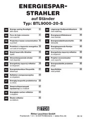 Ritos BTL9000-20-S Operation And Maintenance Manual