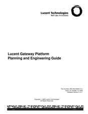 BELL LABS INNOVATIONS Lucent Technologies Telica Plexus 9000 Planning And Engineering Manual
