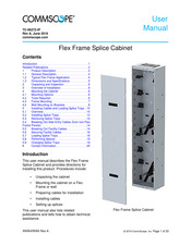 CommScope Flex Frame Splice Cabinet User Manual