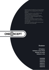 oneConcept 10033101 Manual