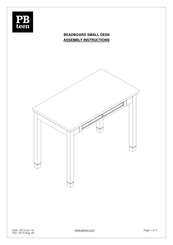 PB TEEN BEADBOARD Assembly Instructions
