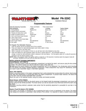 Panther PA-320C Installation Manual