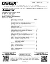 Detex ADVANTEX 71 Series Installation Instructions Manual