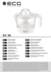 ECG OC 38 Instruction Manual