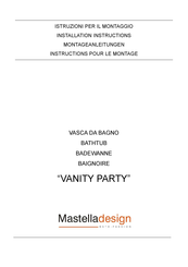 Mastella Design VANITY PARTY Installation Instructions Manual