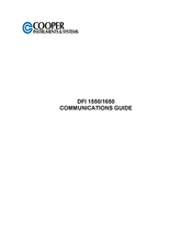 Cooper Instruments & Systems DFI 1650PT Communications Manual