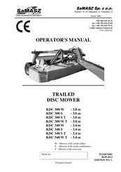 SaMASZ KDC 340 W Operator's Manual