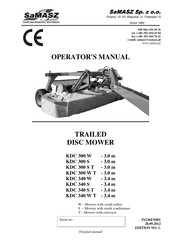 SaMASZ KDC 300 W Operator's Manual