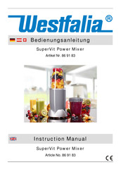 Westfalia 86 91 83 Instruction Manual