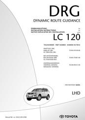 Toyota PZ445-T9281-00 Installation Instructions Manual
