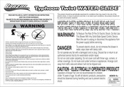 Banzai Typhoon Twist WATER SLIDE 48186 Manual