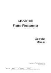Sherwood Scientific 360 Operator's Manual