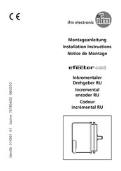 IFM Efector 400 RC Installation Instructions Manual