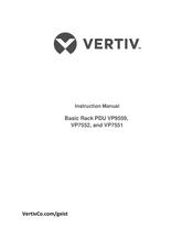 Vertiv VP7552 Instruction Manual