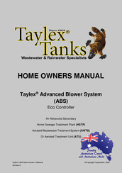 Taylex Tanks ABS ECO Controller Homeowner's Manual
