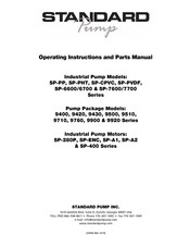 Standard Pump SP-280P-2-V-NL Operating Instructions And Parts Manual