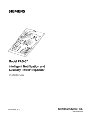 Siemens PAD-5-MB Installation Manual