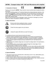 HQ Power ANTM3 Quick Start Manual
