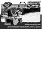 Sonneck EA450 Operating Instructions Manual