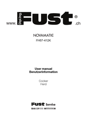 FUST NOVAMATIC FH67-412K User Manual