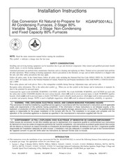 Carrier KGANP3001ALL Installation Instructions Manual
