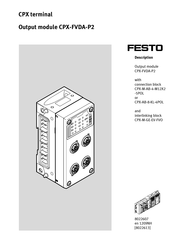 Festo CPX-FVDA-P2 Manual