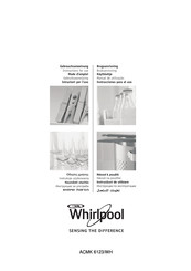 Whirlpool ACMK 6123/WH Instructions For Use Manual