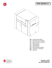 ACCO Brands GBC G1 Operation & Instruction Manual