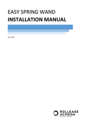rollease acmeda Easy Spring Wand Installation Manual