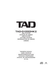 TAD TAD-D1DDOMK2 Owner's Manual